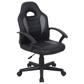 Офисное кресло BRABIX "Spark GM-201", экокожа, черное/серое, 532504 в Туле