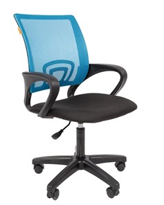 Офисное кресло CHAIRMAN 696 black LT, голубое в Туле