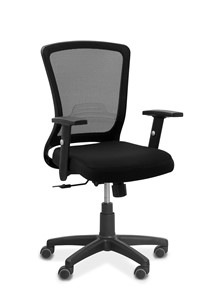 Офисное кресло для персонала Фьюжн, сетка/ткань TW / черная/черная в Туле