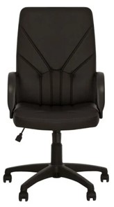 Кресло офисное MANAGER (PL64) экокожа ECO-30, черная в Туле