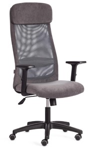 Кресло офисное PROFIT PLT флок/ткань, серый, 29/W-12, арт.20537 в Туле