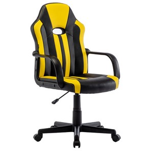 Офисное кресло RABIX "Stripe GM-202", экокожа, черное/желтое, 532510 в Туле