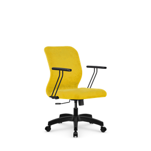 Кресло компьютерное SU-Mr-4/подл.109/осн.001 желтый в Туле