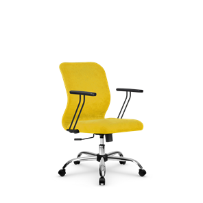Кресло офисное SU-Mr-4/подл.109/осн.003  желтый в Туле