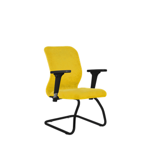 Кресло компьютерное SU-Mr-4/подл.200/осн.008 желтый в Туле