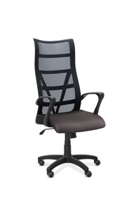 Кресло офисное Топ, сетка/ткань Bahama / черная/серая в Туле