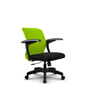 Кресло компьютерное SU-M-4/подл.160/осн.001, Зеленый/Черный в Туле