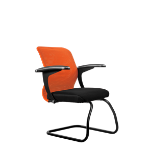 Офисный стул SU-M-4/подл.160/осн.008, Оранжевый/Черный в Туле
