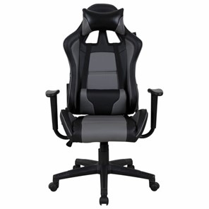 Компьютерное кресло Brabix GT Racer GM-100 (две подушки, экокожа, черное/серое) 531926 в Туле