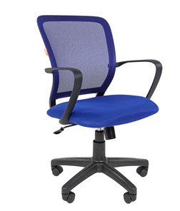 Офисное кресло CHAIRMAN 698 black TW-05, ткань, цвет синий в Туле
