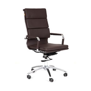 Офисное кресло CHAIRMAN 750 экокожа коричневая в Туле