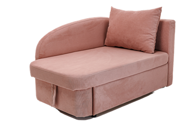 Мягкий диван правый Тедди розовый в Туле