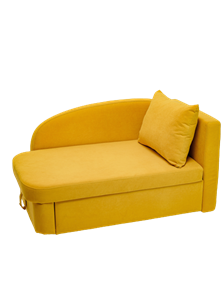 Мягкий диван правый Тедди желтый в Туле