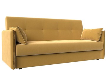Прямой диван Лига-018, Желтый (микровельвет) в Туле