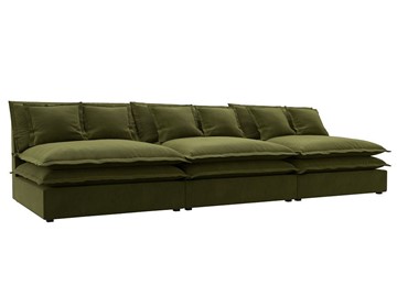 Прямой диван Лига-040 Лонг, Зеленый (Микровельвет) в Туле