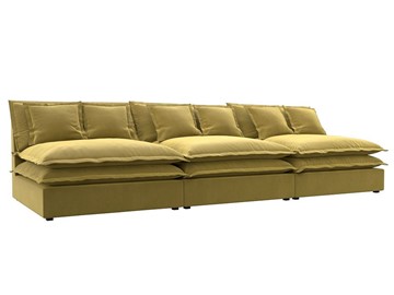 Прямой диван Лига-040 Лонг, Желтый (Микровельвет) в Туле