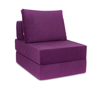 Бескаркасное кресло Окта, велюр фиолетовый в Туле