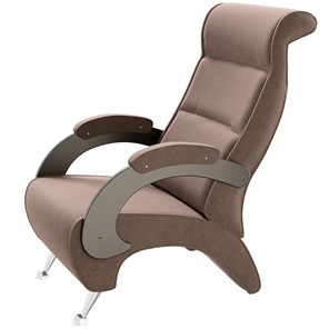 Кресло Деметрио 9Д (каркас венге, м/э коричневый) в Туле