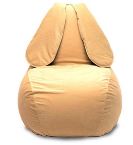Кресло-мешок Зайка (длинные уши), желтый в Туле