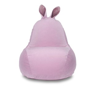 Кресло-мешок Зайка (короткие уши), розовый в Туле