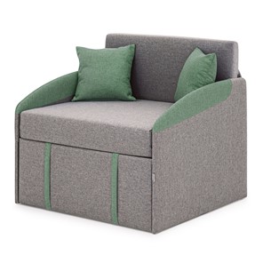 Кресло-кровать Polto серо-коричневый/шалфей (рогожка) в Туле