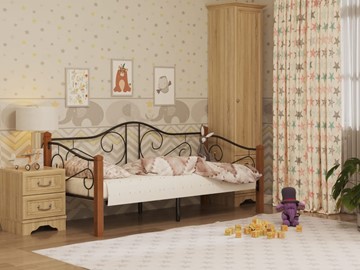 Кровать в детскую Гарда 7, 90х200, черная в Туле