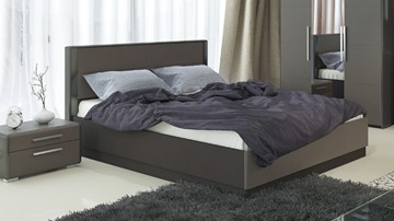 Кровать с механизмом двуспальная Наоми 1600, цвет Фон серый, Джут СМ-208.01.02 в Туле