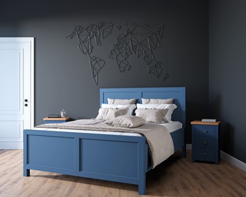 Кровать спальная Jules Verne, (JV16ETGB), синий в Туле