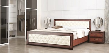 Кровать 2-спальная СВ-Стиль Стиль 2, 160х200, кожзам, с основанием в Туле