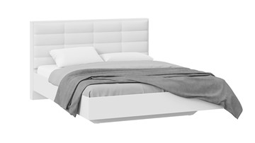 Кровать с мягкой спинкой Агата тип 1 (Белый) в Туле