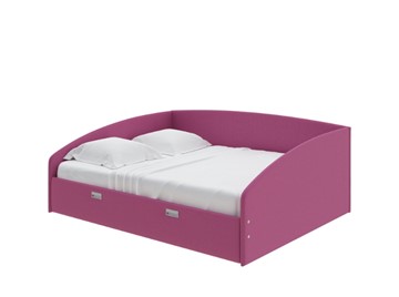 Кровать в спальню Bono 160х200, Рогожка (Savana Berry) в Туле