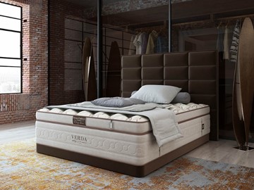 Кровать Chocolate Compact/Basement 180х200, Микровелюр (Manhattan Лесной каштан) в Туле