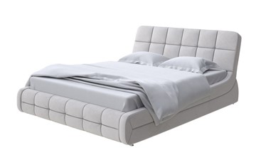 Спальная кровать Corso-6 200х200, Велюр (Ultra Серый камень) в Туле