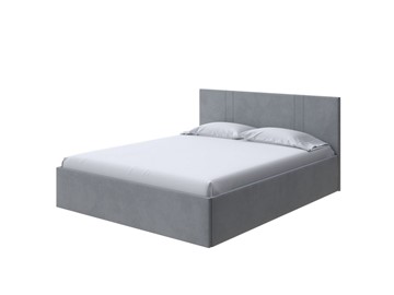 Спальная кровать Helix Plus 160х200, Велюр (Ultra Осенний туман) в Туле