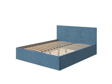 Кровать Vector Plus 160х200, Велюр (Monopoly Прованский синий (792)) в Туле