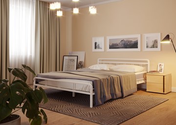 Кровать 2-спальная Леон, 1600, белый в Туле