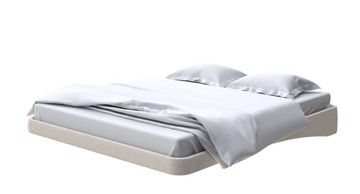 Парящая кровать 2-спальная 160х200, Рогожка (Savana Milk) в Туле