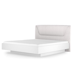 Кровать с механизмом полуторная Кураж Марсель-11 (Белый, ткань Catania white) 1400 в Туле