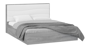Кровать с механизмом двуспальная Миранда тип 1 (Дуб Гамильтон/Белый глянец) в Туле