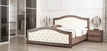 Кровать двуспальная СВ-Стиль Стиль 1, 160х190, кожзам, с основанием в Туле