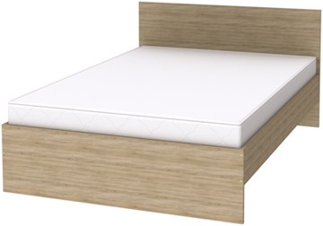 Спальная кровать K14 с основанием, цвет Дуб Сонома в Туле