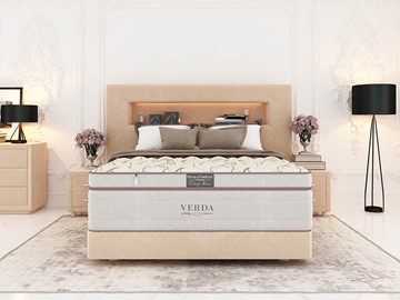Кровать в спальню Smart Compact/Podium M 160х200, Флок (Велсофт Бежевый) в Туле