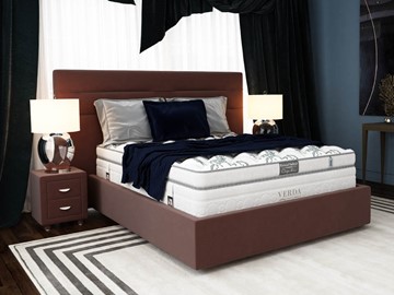 Кровать 2-спальная Modern/Island M 180х200, Флок (Велсофт Спелая слива) в Туле