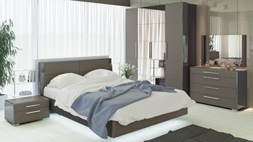Модульная спальня Наоми №3, цвет Фон серый, Джут в Туле