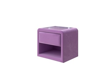 Прикроватная тумба Cube 52х41, Велюр (Shaggy Lilac) в Туле