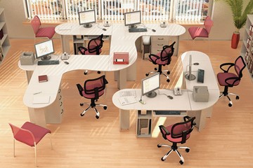 Офисный набор мебели Классик для 5 сотрудников в Туле