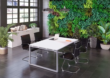 Офисный комплект мебели Metal System Style (Серый/Белый) в Туле