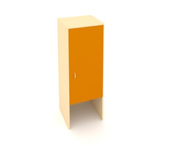 Детский шкаф-пенал ДП-2 Беж + Оранжевый в Туле
