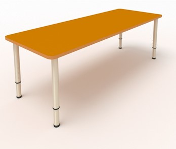 Детский стол 2-местный  (по одну сторону столешн.) СДО-2 (0-3) оранжевый (МДФ) в Туле