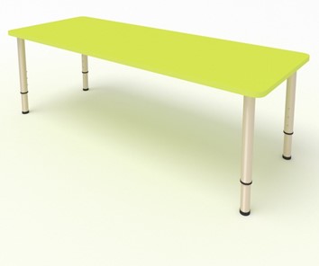 Детский стол 2-местный  (по одну сторону столешн.) СДО-2 (0-3) желтый (МДФ) в Туле